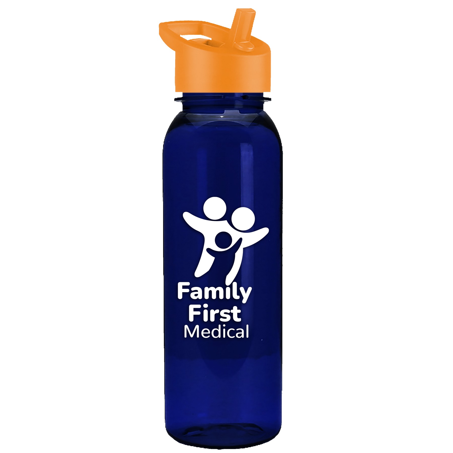 Picture of Garyline® Flat-Sided Tritan® Bottle with Flip-Straw Lid - 24 oz.