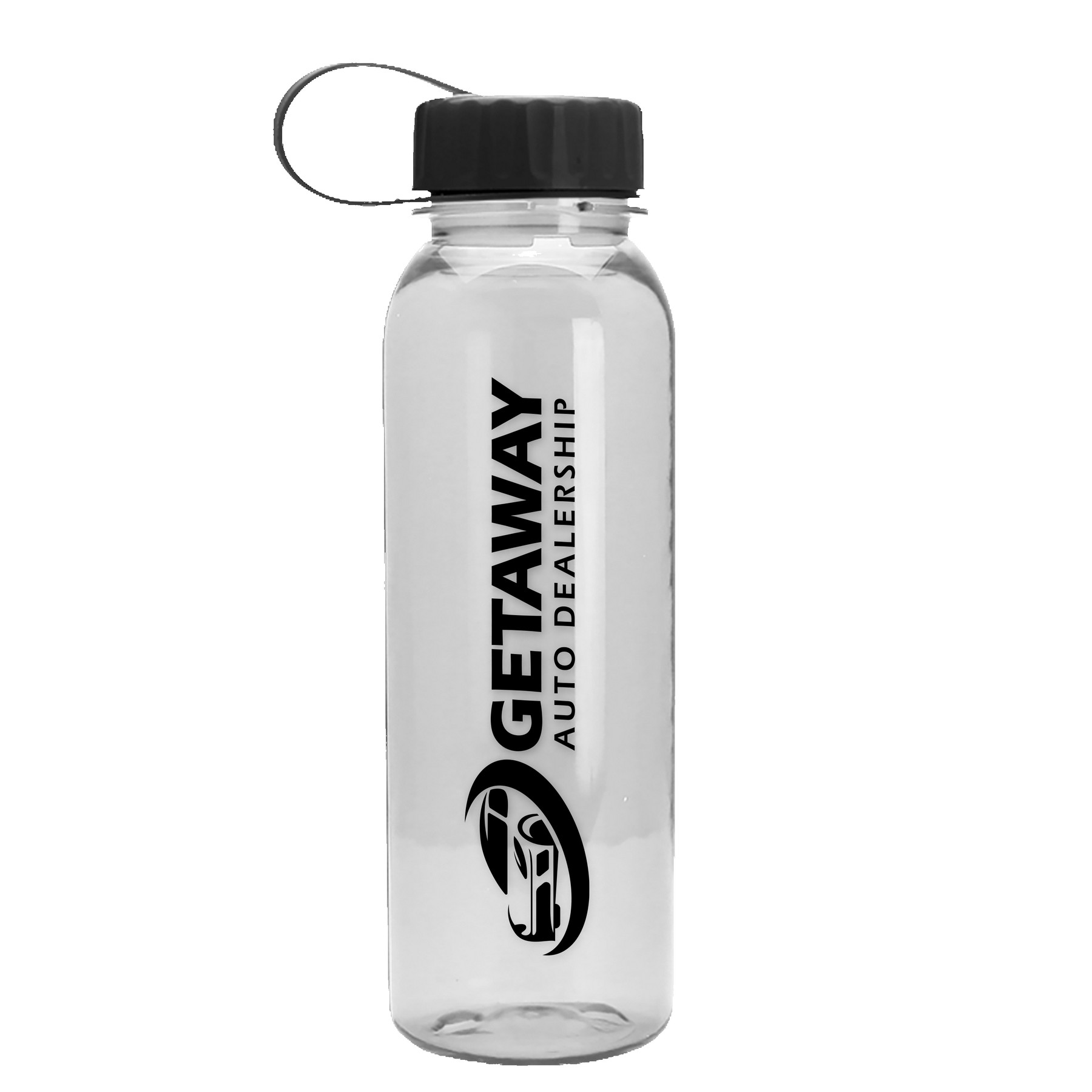 Picture of Garyline® Flat-Sided Tritan® Bottle with Tethered Lid - 24 oz.