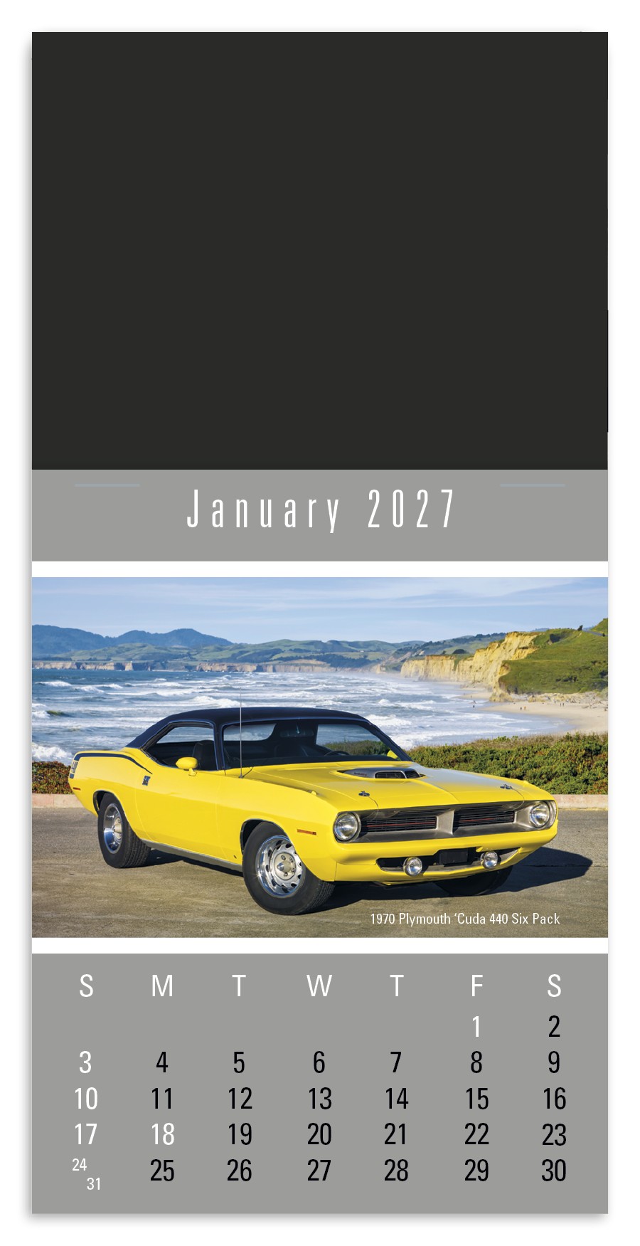 Picture of Triumph® Calendars Press-N-Stick Full-Color Header Cruisin? Cars Calendar