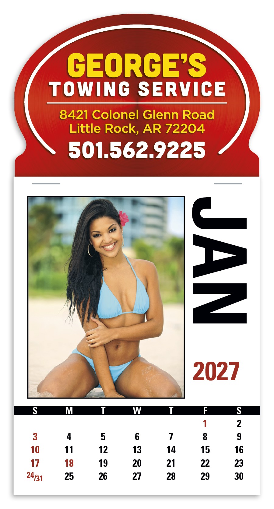 Picture of Triumph® Calendars Press-N-Stick Full-Color Header Sunshine Girls Calendar