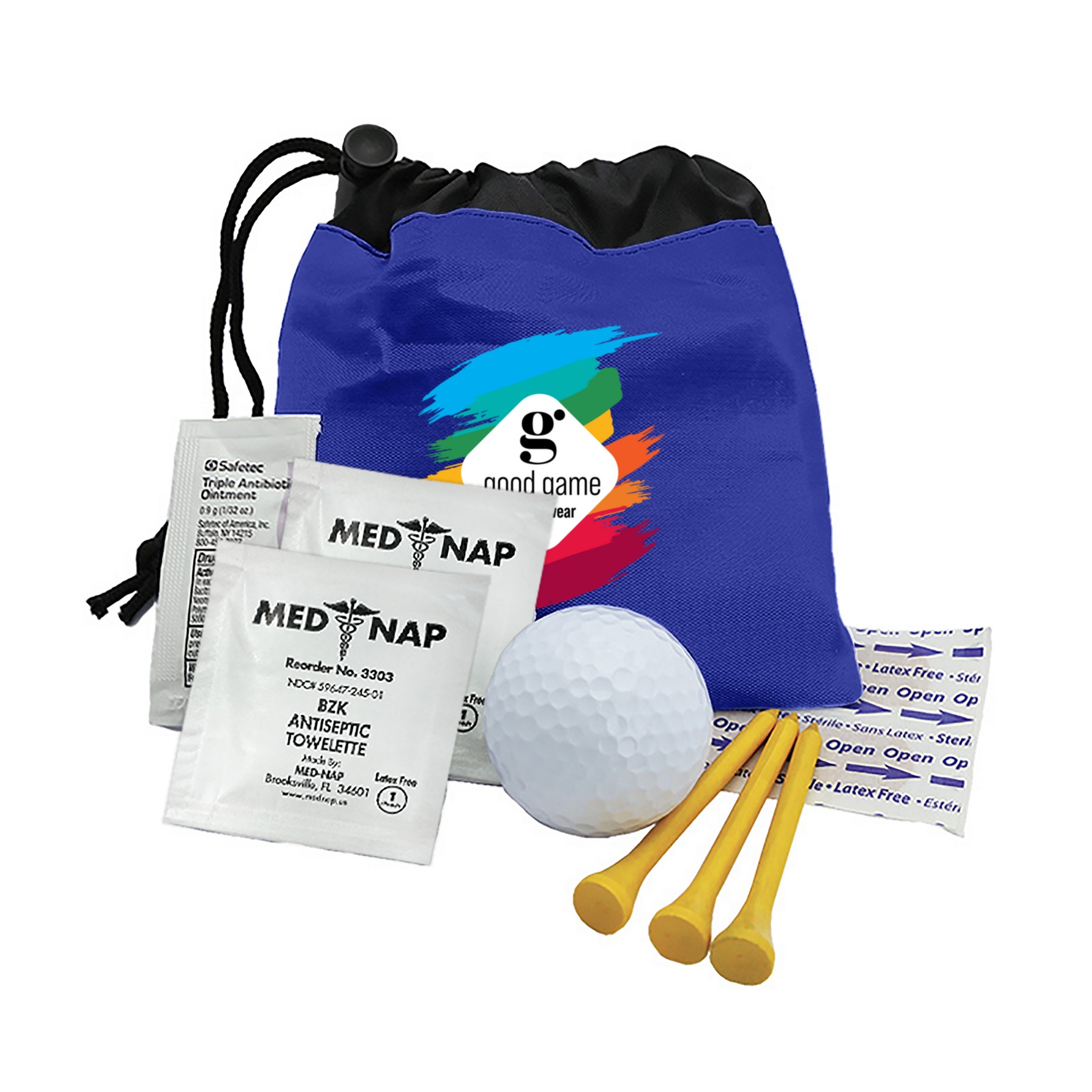 Picture of Garyline® Play-Through Cinch Pouch Golf Kit ? 9 Piece