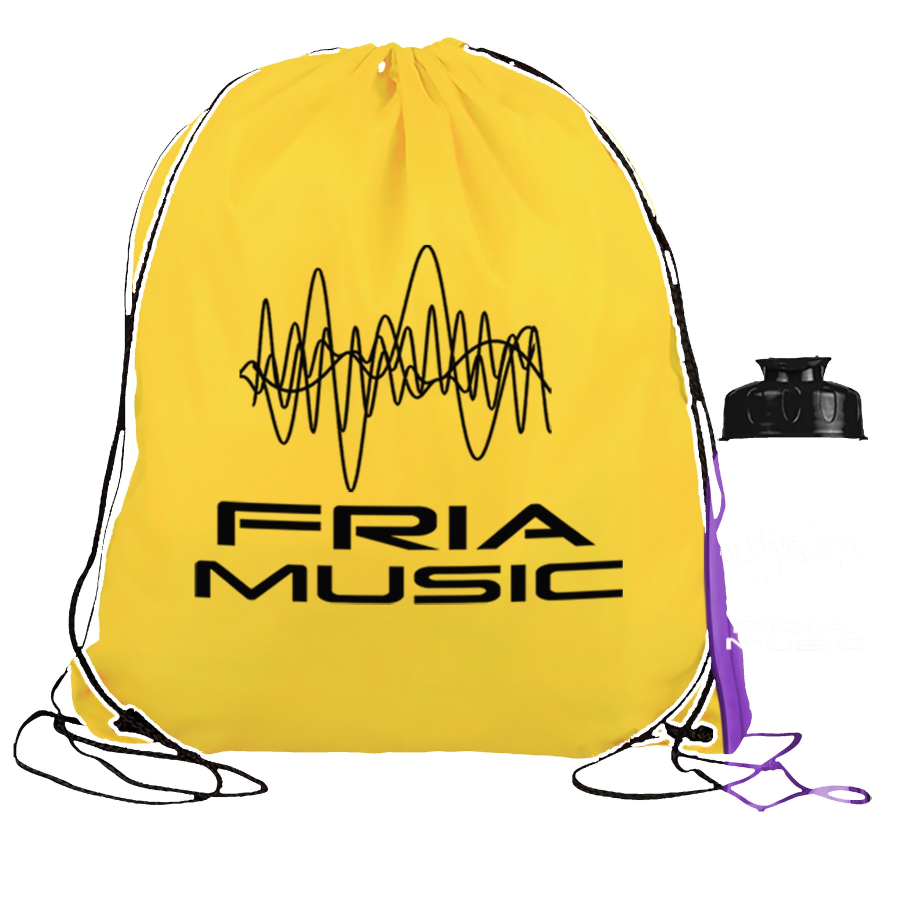 Picture of Garyline® Graduate Drawstring Backpack with 27 oz. Bottle