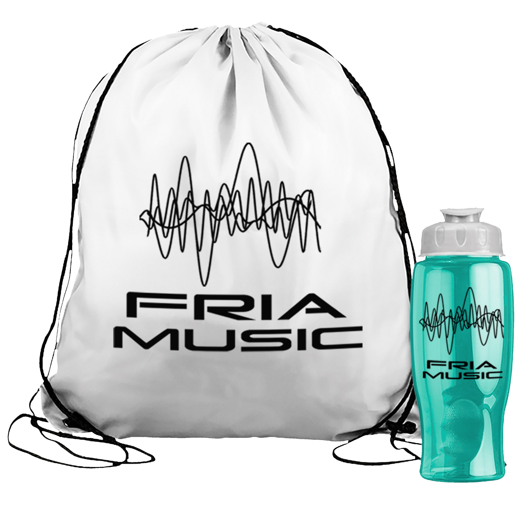 Picture of Garyline® Graduate Drawstring Backpack with 27 oz. Bottle