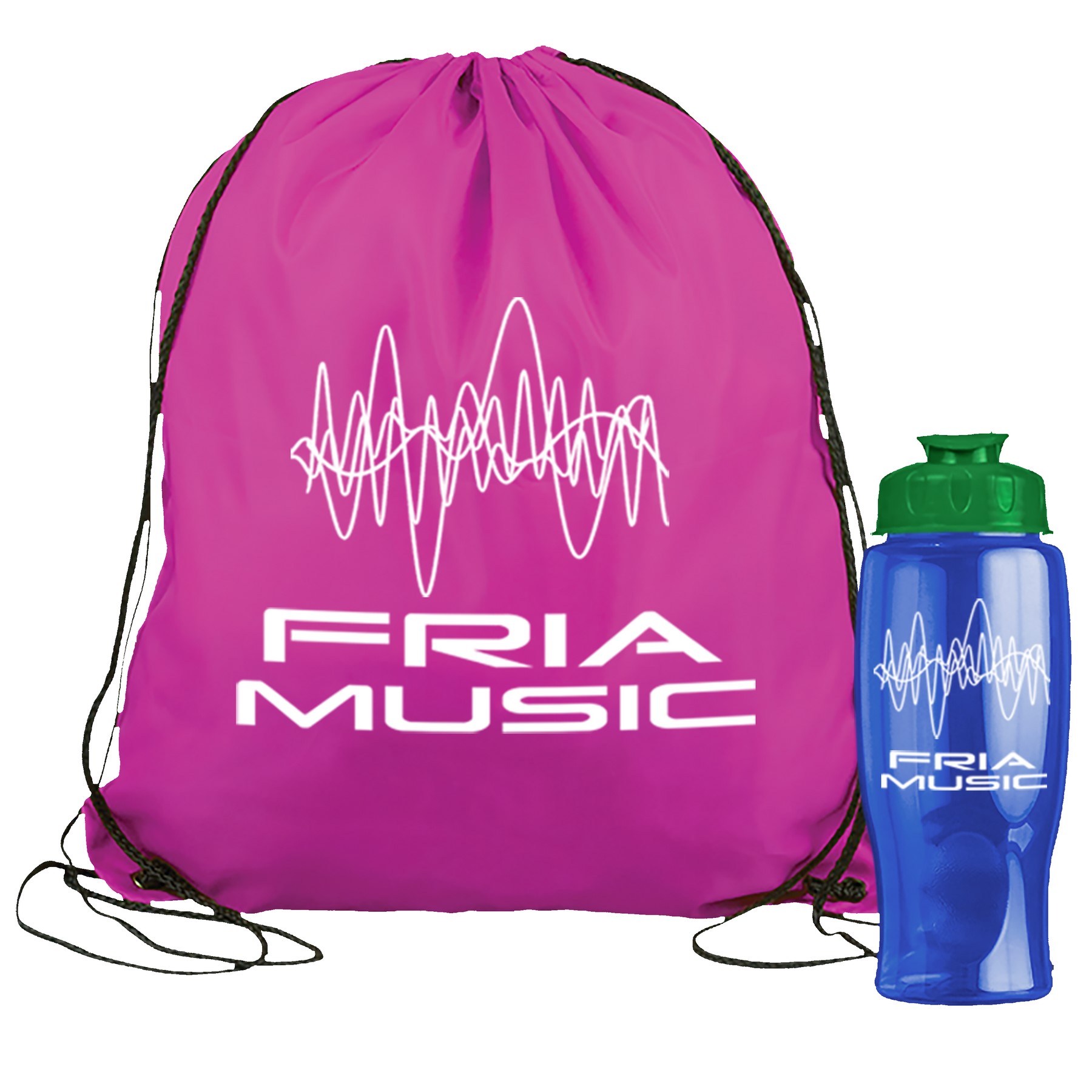Picture of Garyline® Graduate Drawstring Backpack with 27 oz. Bottle