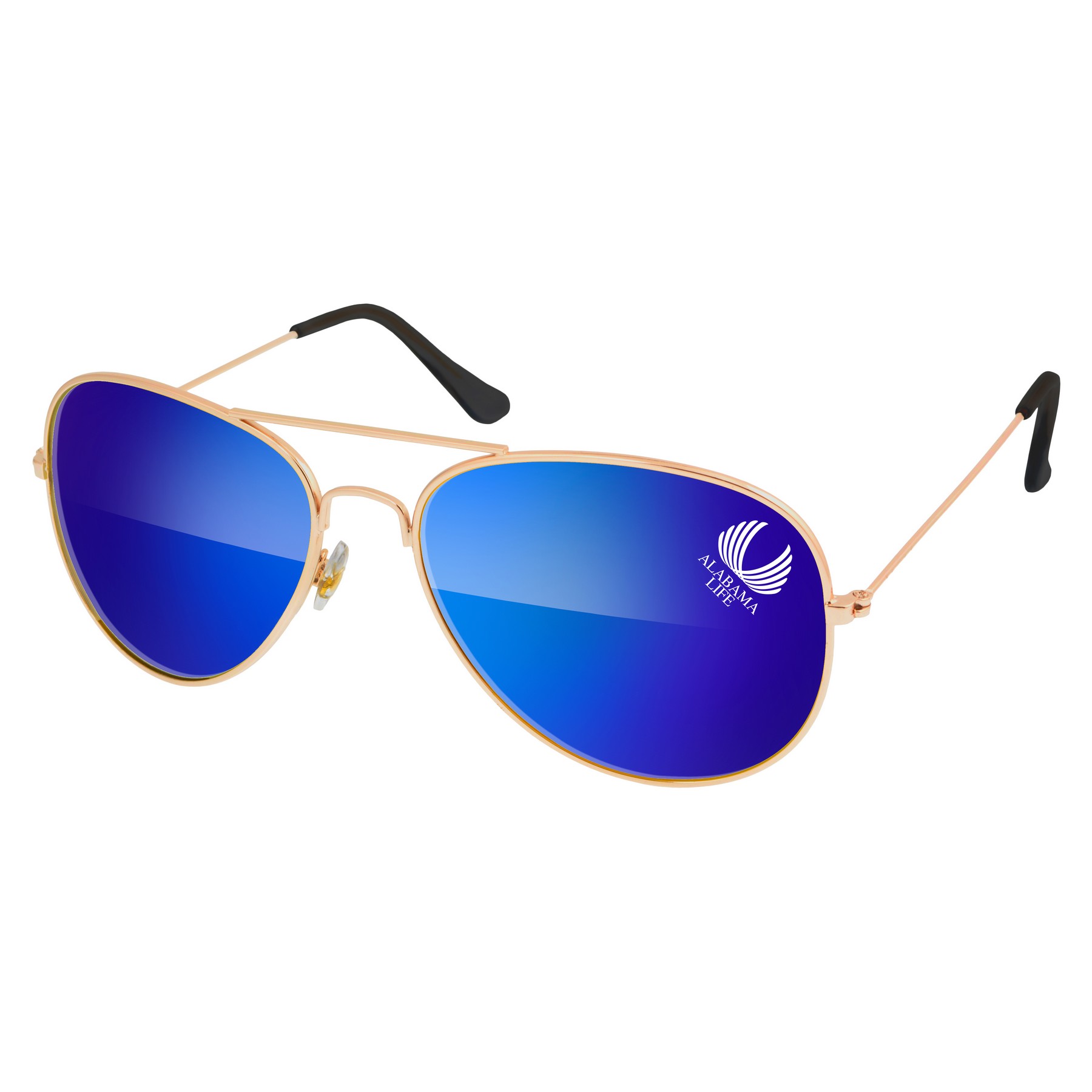 Picture of Metal Aviator Mirrored Sunglasses