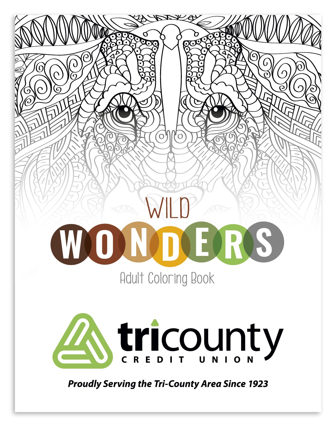 Picture of Good Value™ Wild Wonders Adult Coloring Book