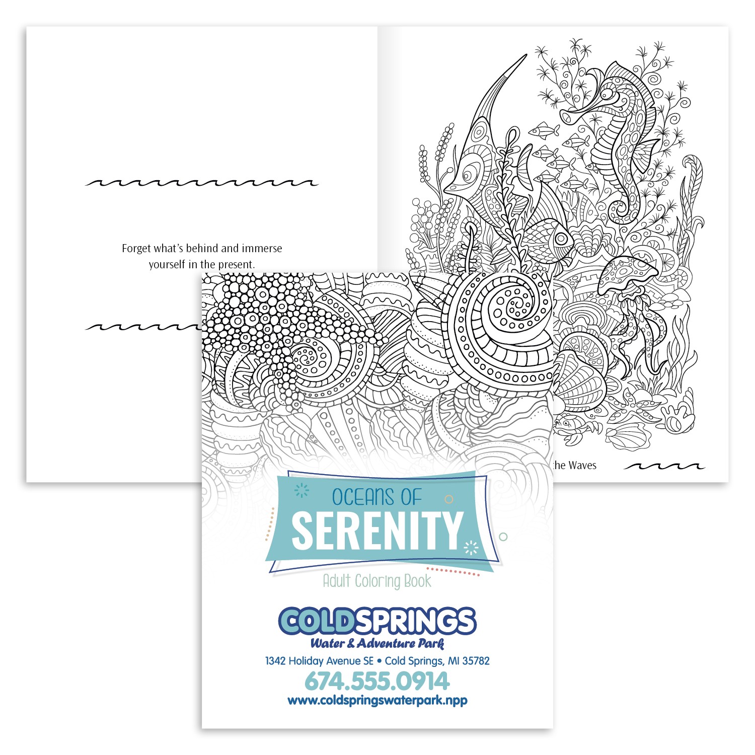 Picture of Good Value™ Oceans of Serenity Adult Coloring Book