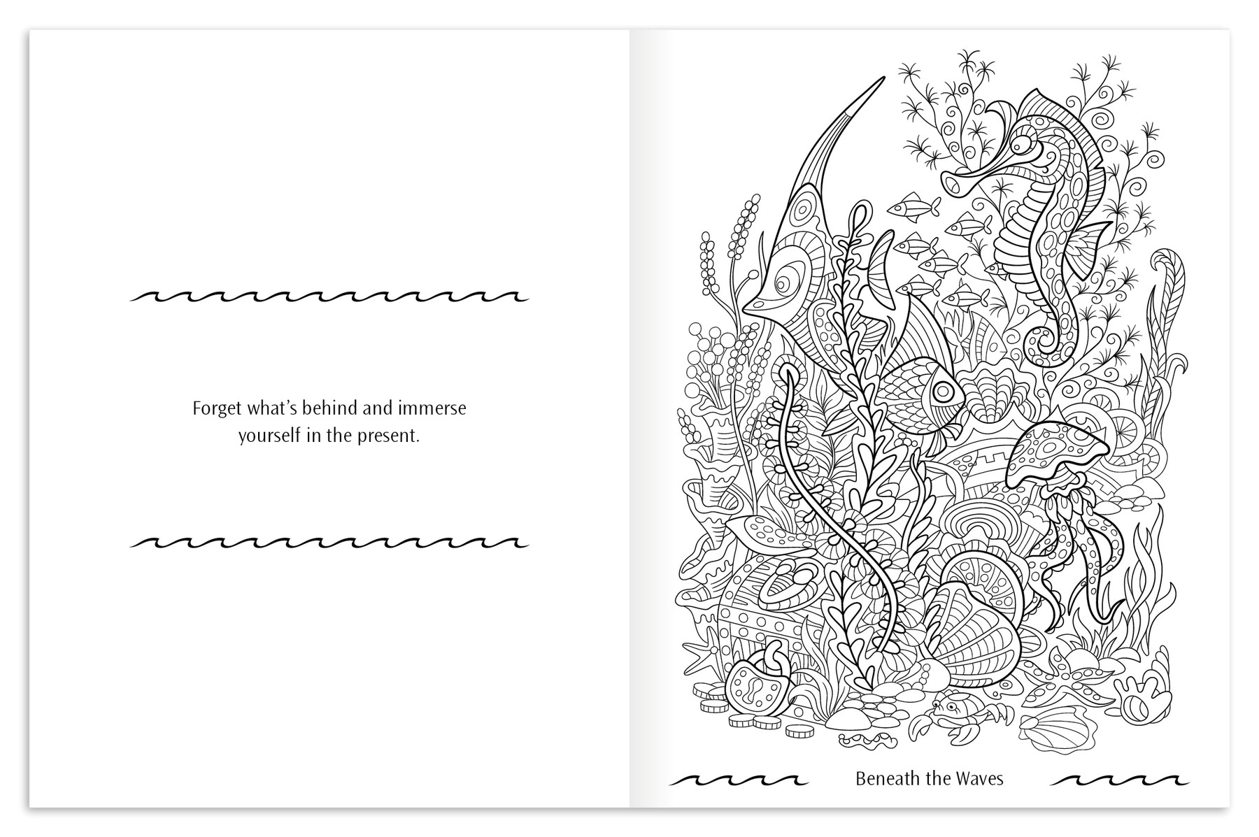 Picture of Good Value™ Oceans of Serenity Adult Coloring Book