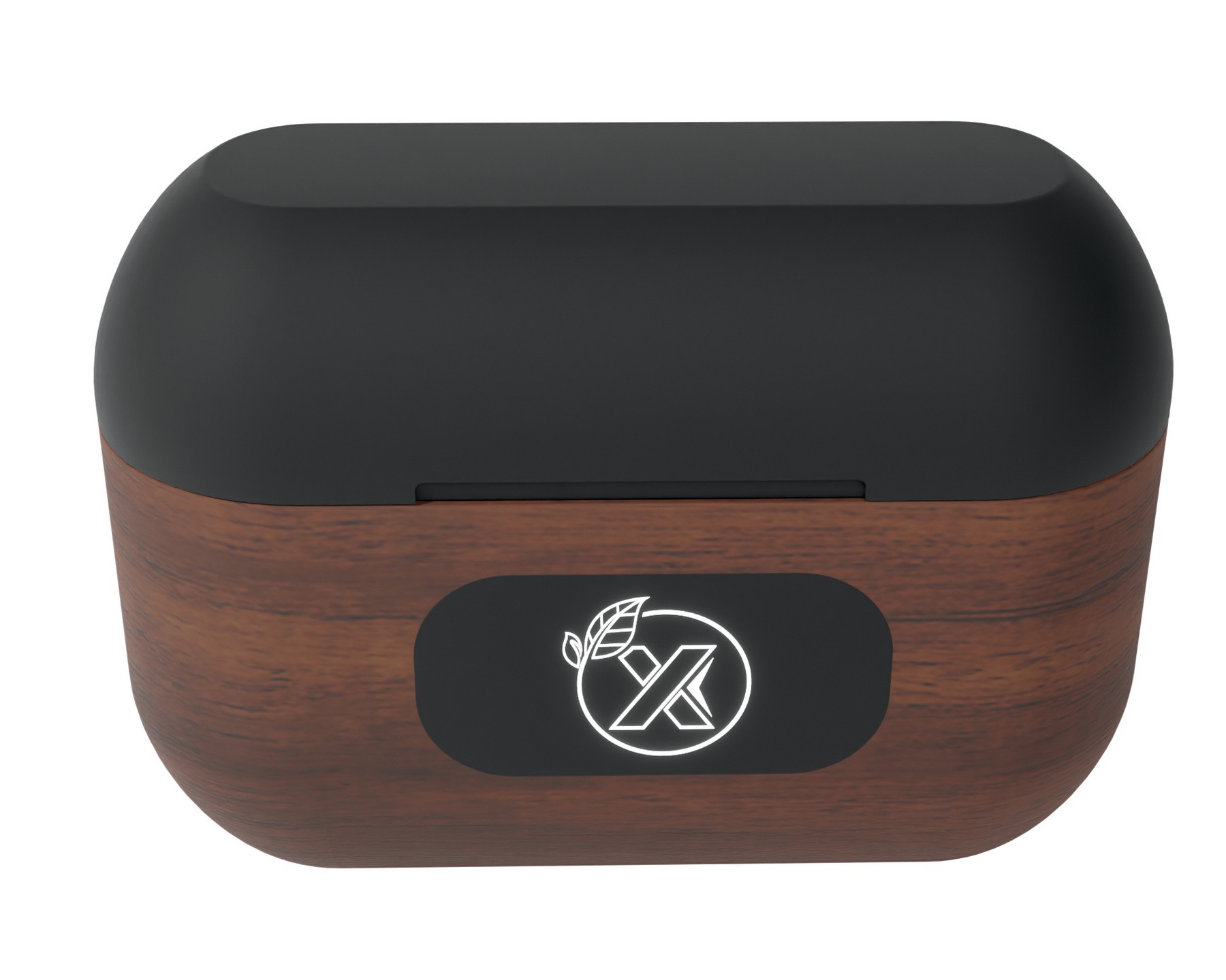 Picture of SCX Innovative Design™ Walnut Wood Wireless Earbuds and Charging Case
