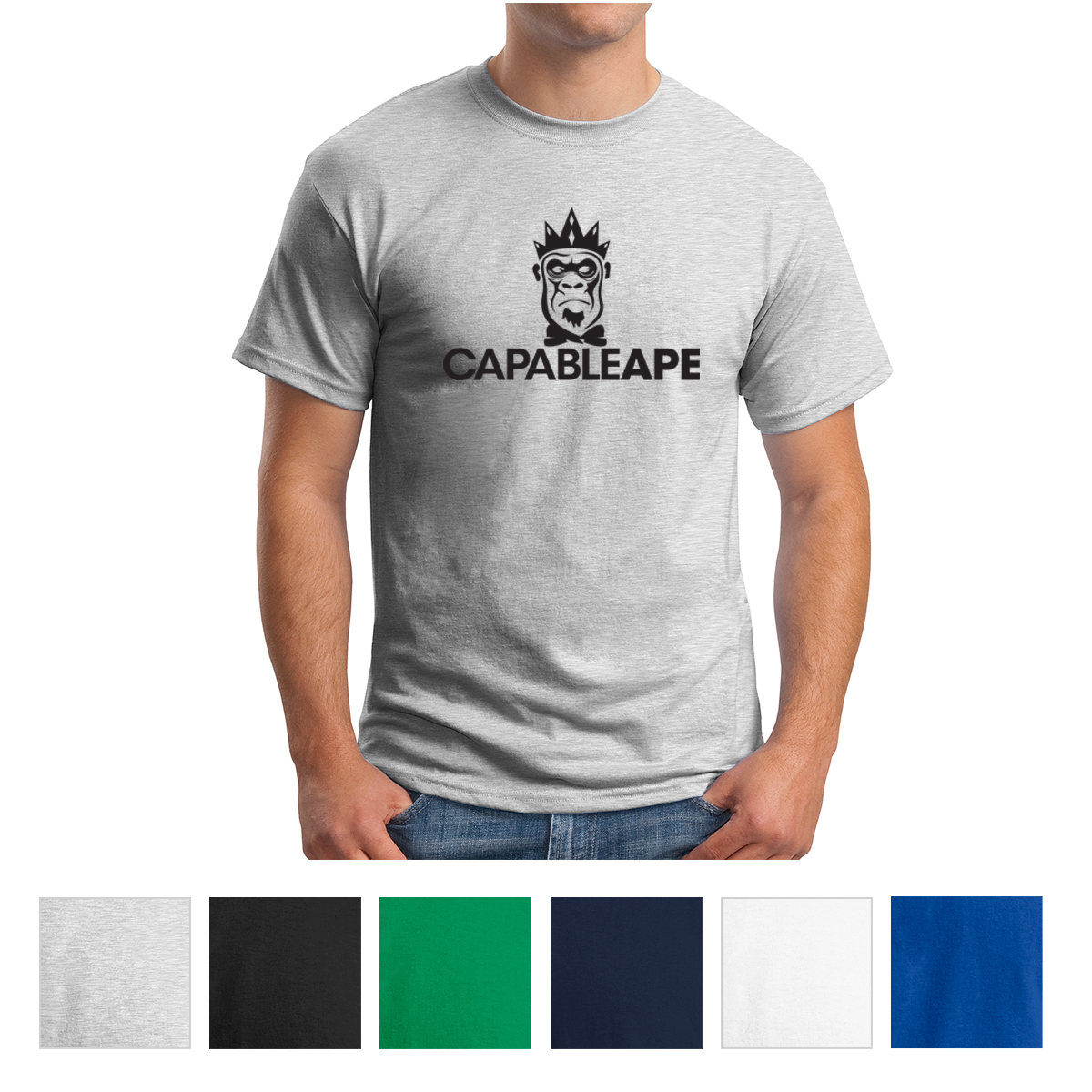 Picture of Hanes® - Ecosmart® 50/50 Cotton/poly T-shirt
