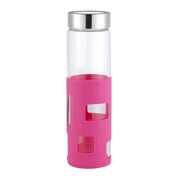 Picture of 20 oz Silicone Rectangle Cutout Bottle