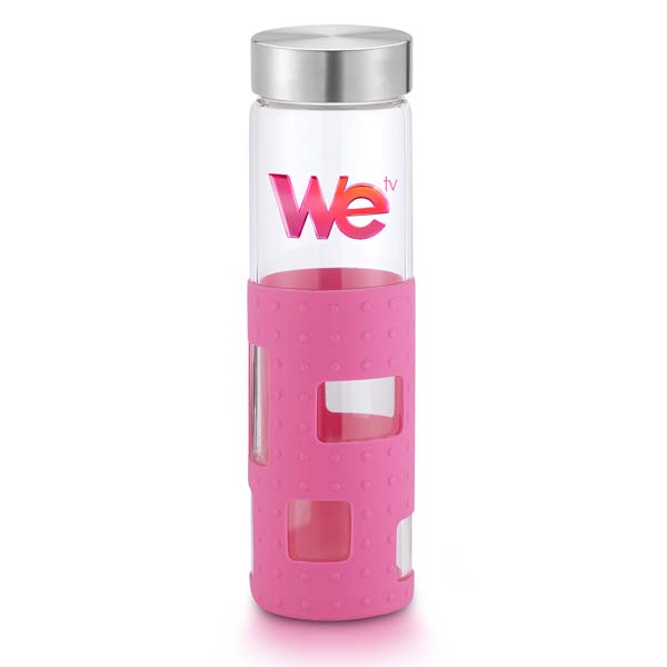 Picture of 20 oz Silicone Rectangle Cutout Bottle