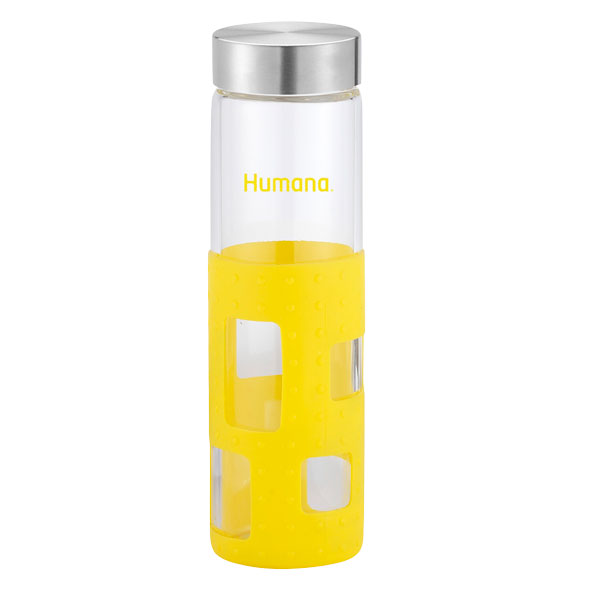 Picture of 20 oz Silicone Rectangle Cutout Bottle