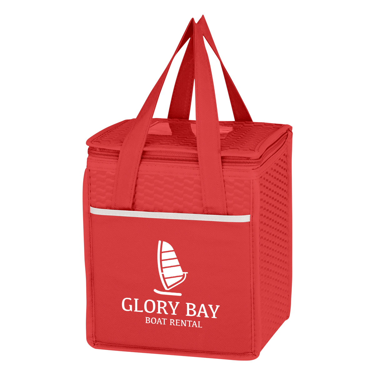 Picture of Non-woven Wave Design Kooler Lunch Bag