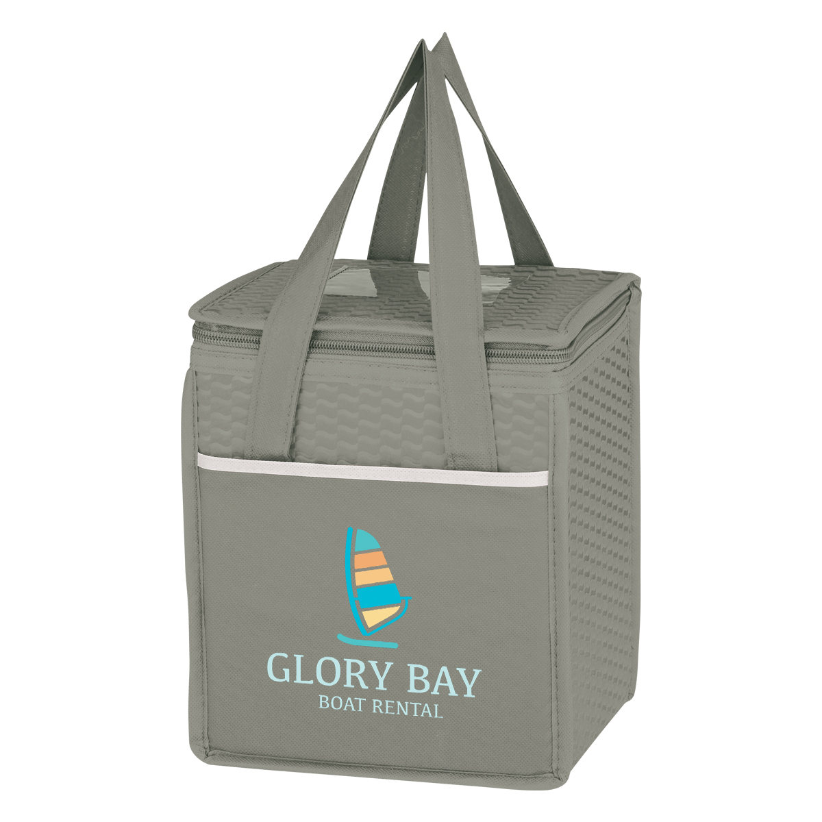 Picture of Non-woven Wave Design Kooler Lunch Bag