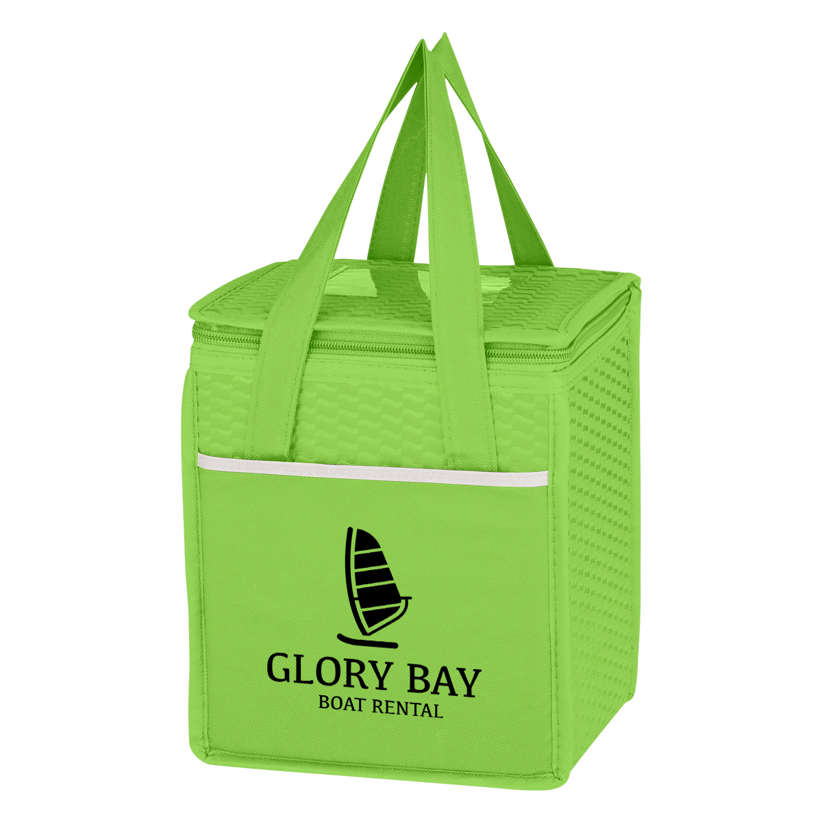 Picture of Non-woven Wave Design Kooler Lunch Bag