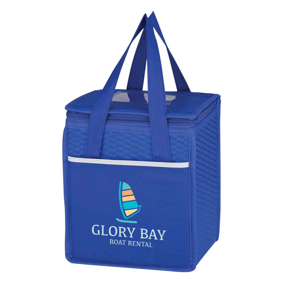 Picture of Non-woven Wave Design Kooler Lunch Bag