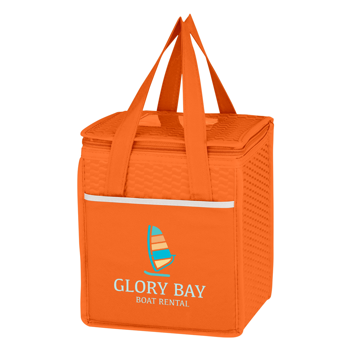 Picture of Non-woven Wave Design Kooler Lunch Bag