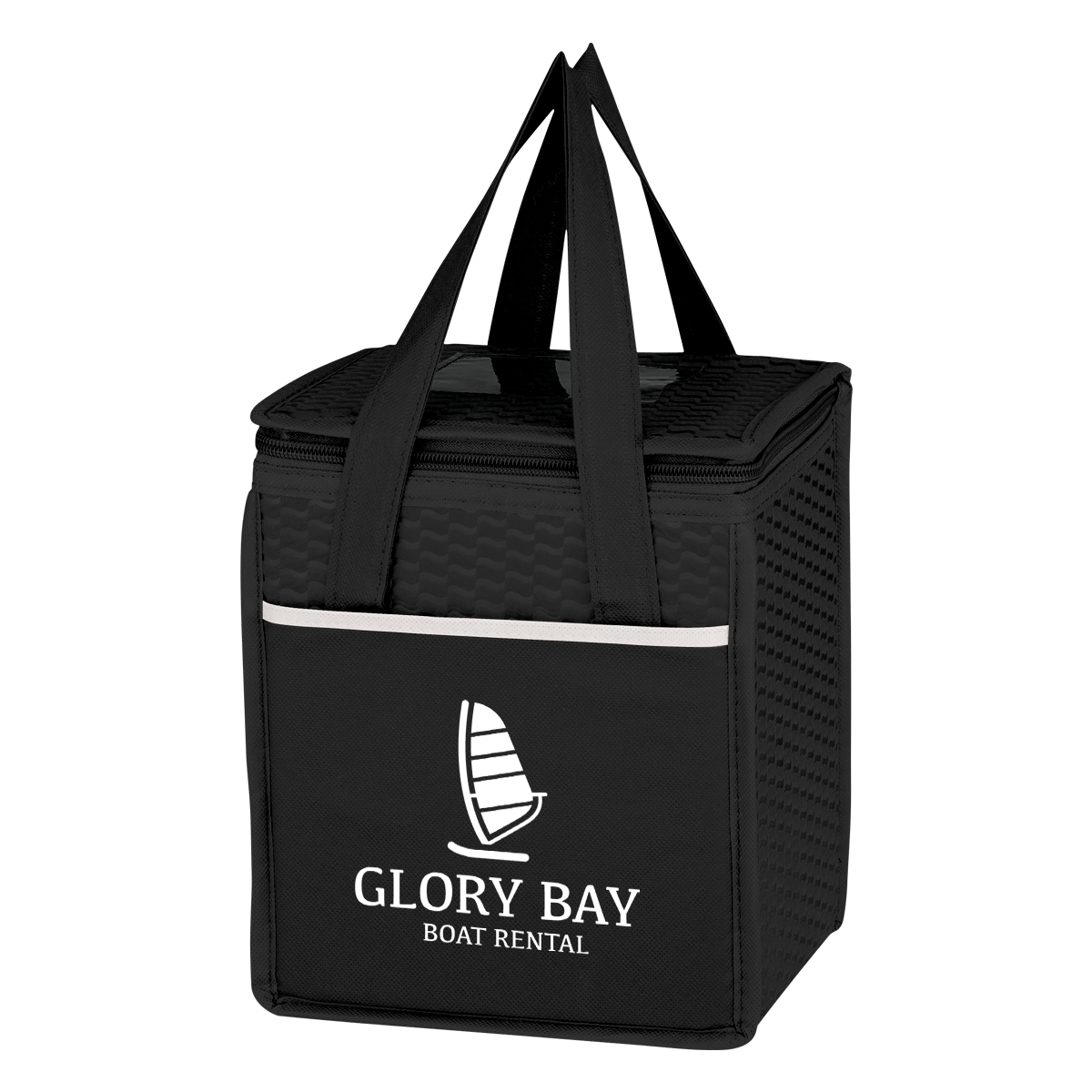 Picture of Non-woven Wave Design Kooler Lunch Bag