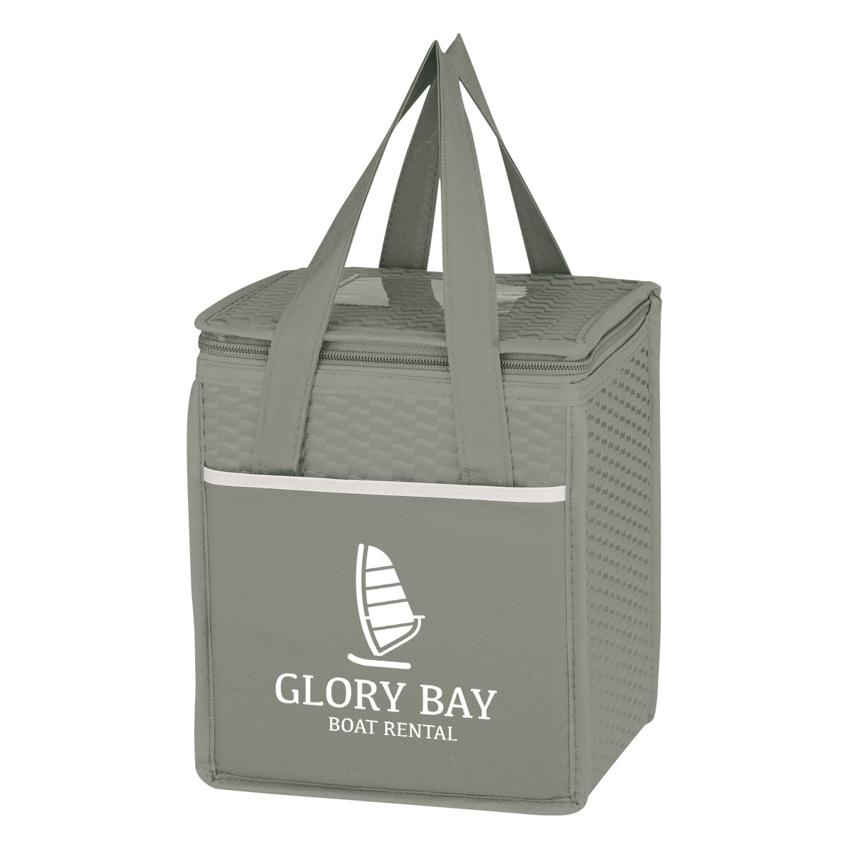 Picture of Non-woven Wave Design Kooler Lunch Bag