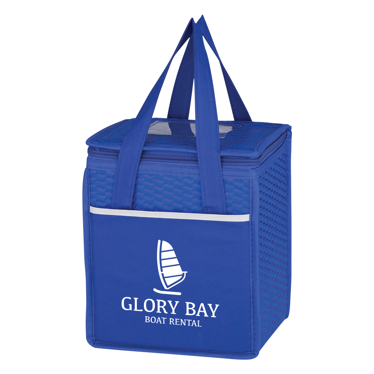 Picture of Non-woven Wave Design Kooler Lunch Bag
