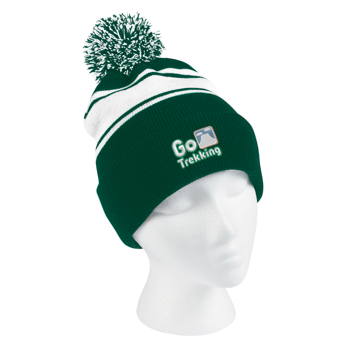 Picture of Two-tone Knit Pom Beanie With Cuff
