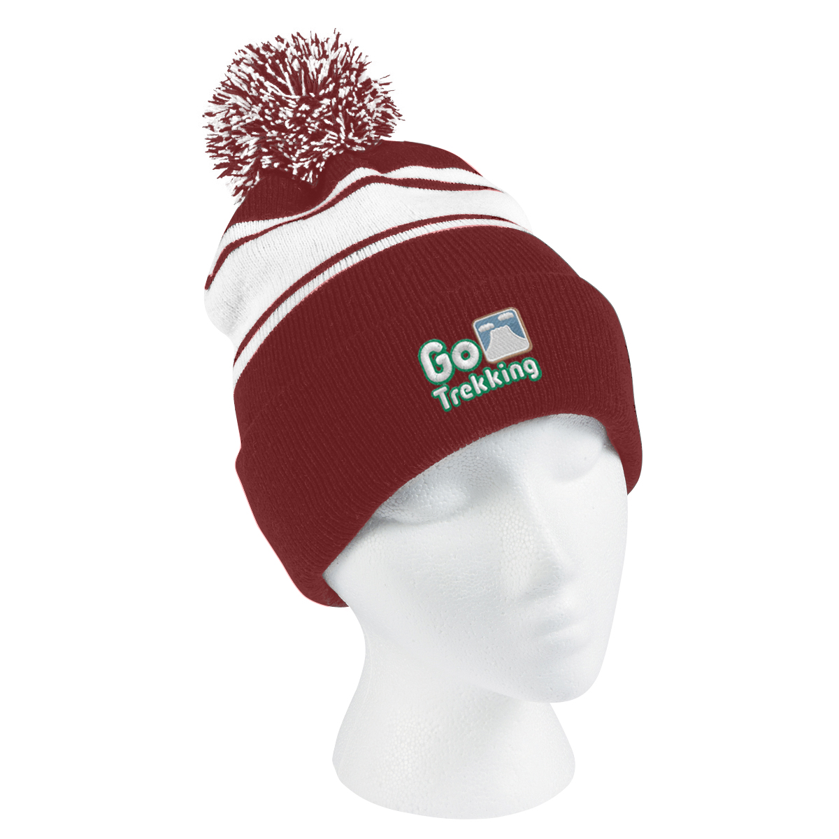 Picture of Two-tone Knit Pom Beanie With Cuff