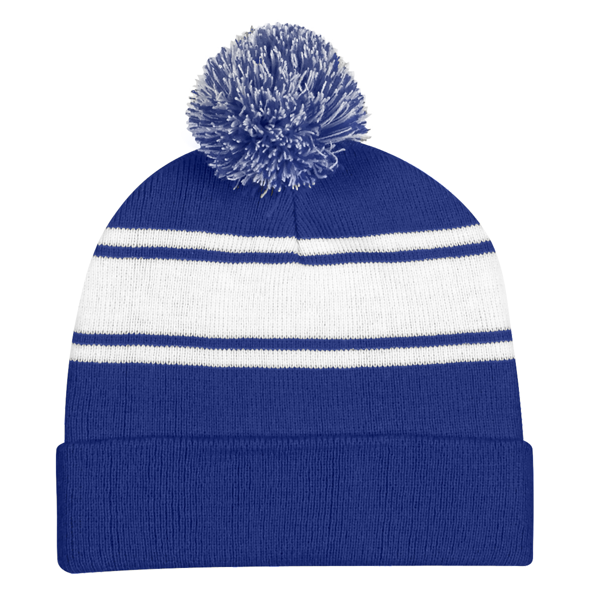 Picture of Two-tone Knit Pom Beanie With Cuff
