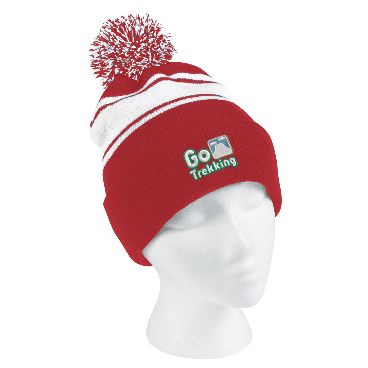Picture of Two-tone Knit Pom Beanie With Cuff
