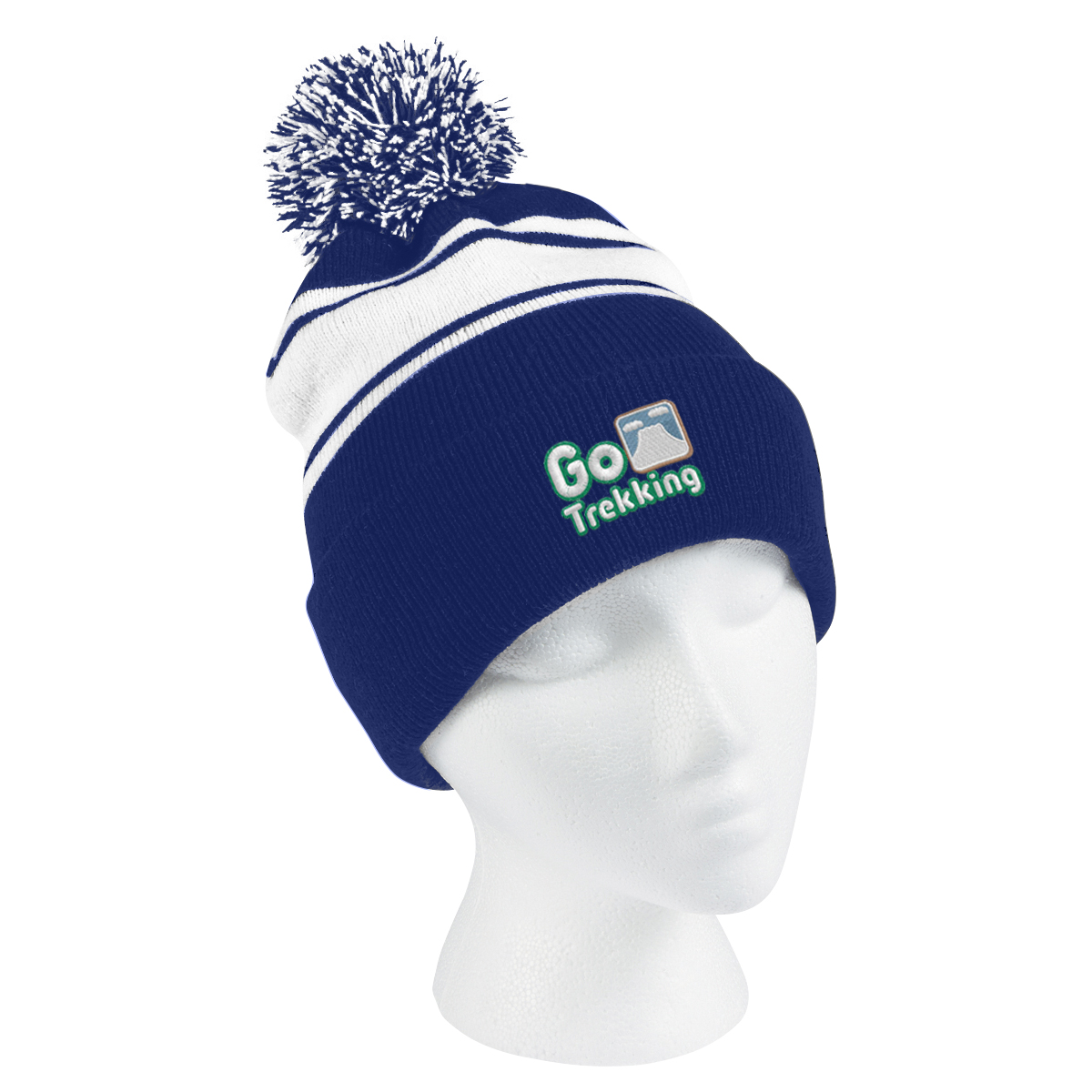 Picture of Two-tone Knit Pom Beanie With Cuff