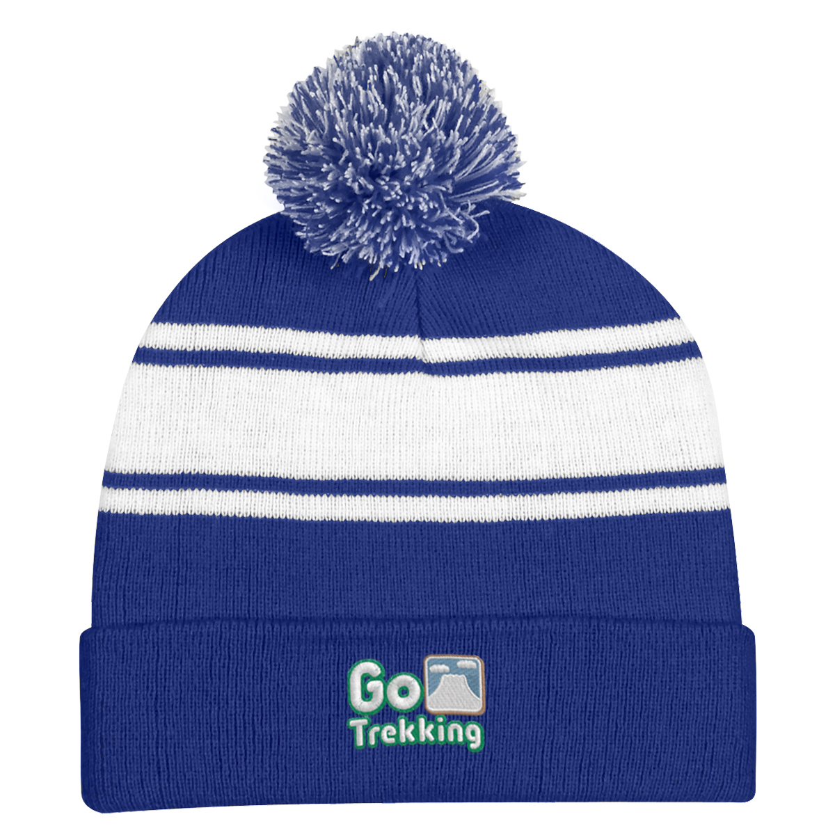 Picture of Two-tone Knit Pom Beanie With Cuff