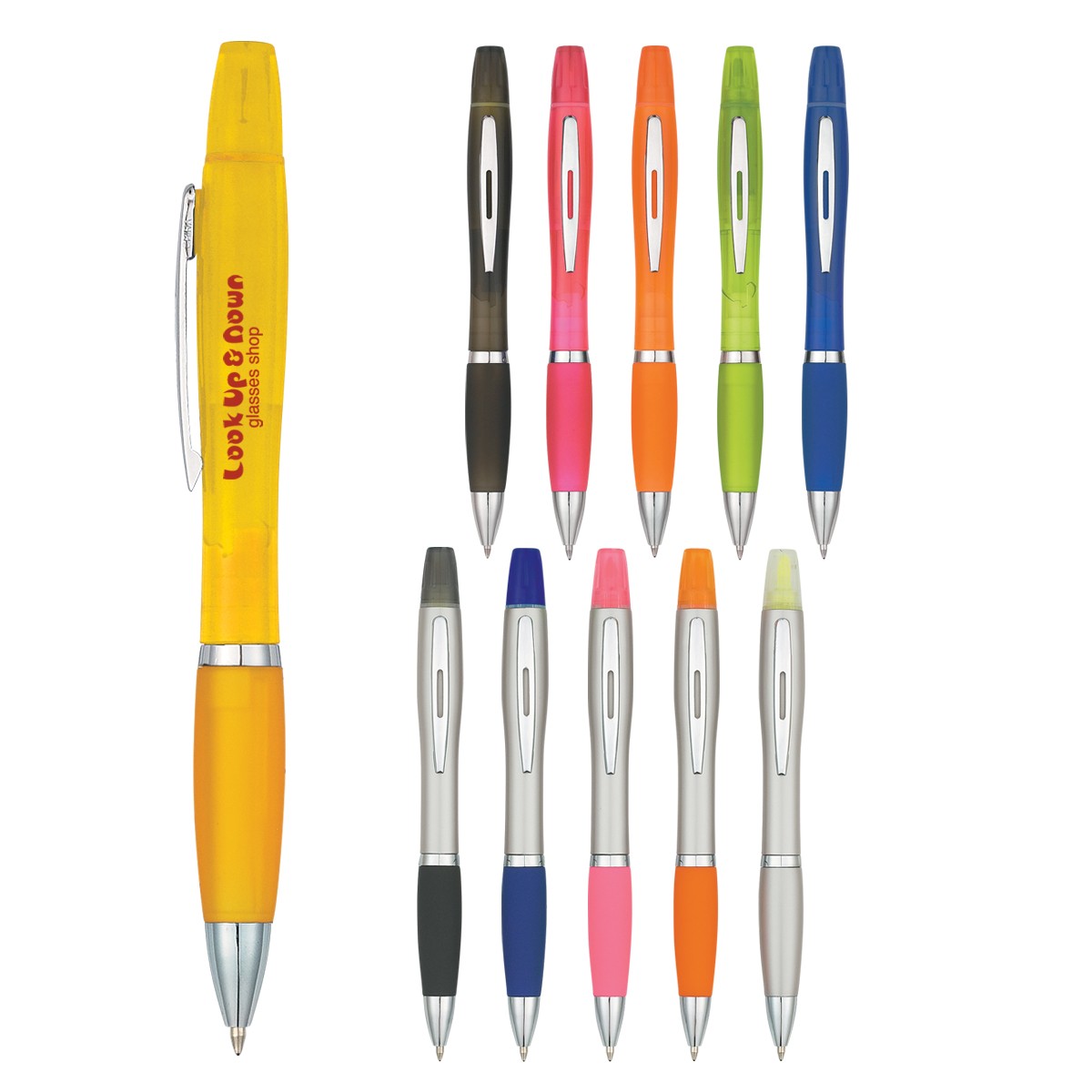 Picture of Twin-write Pen With Highlighter