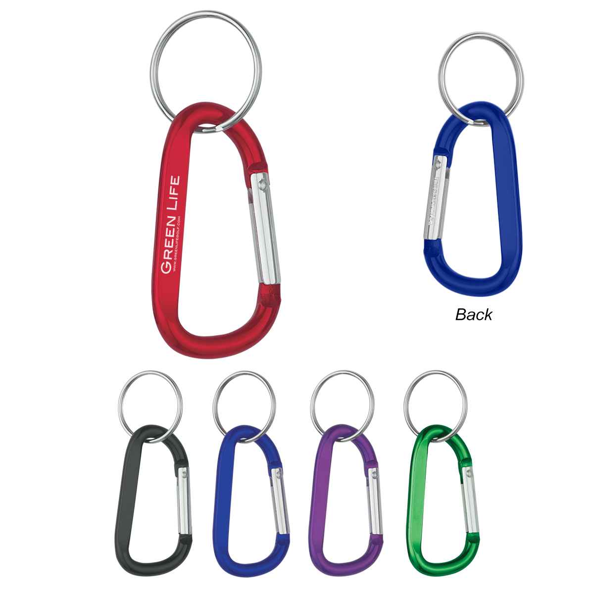 Picture of 8mm Carabiner With Split Ring