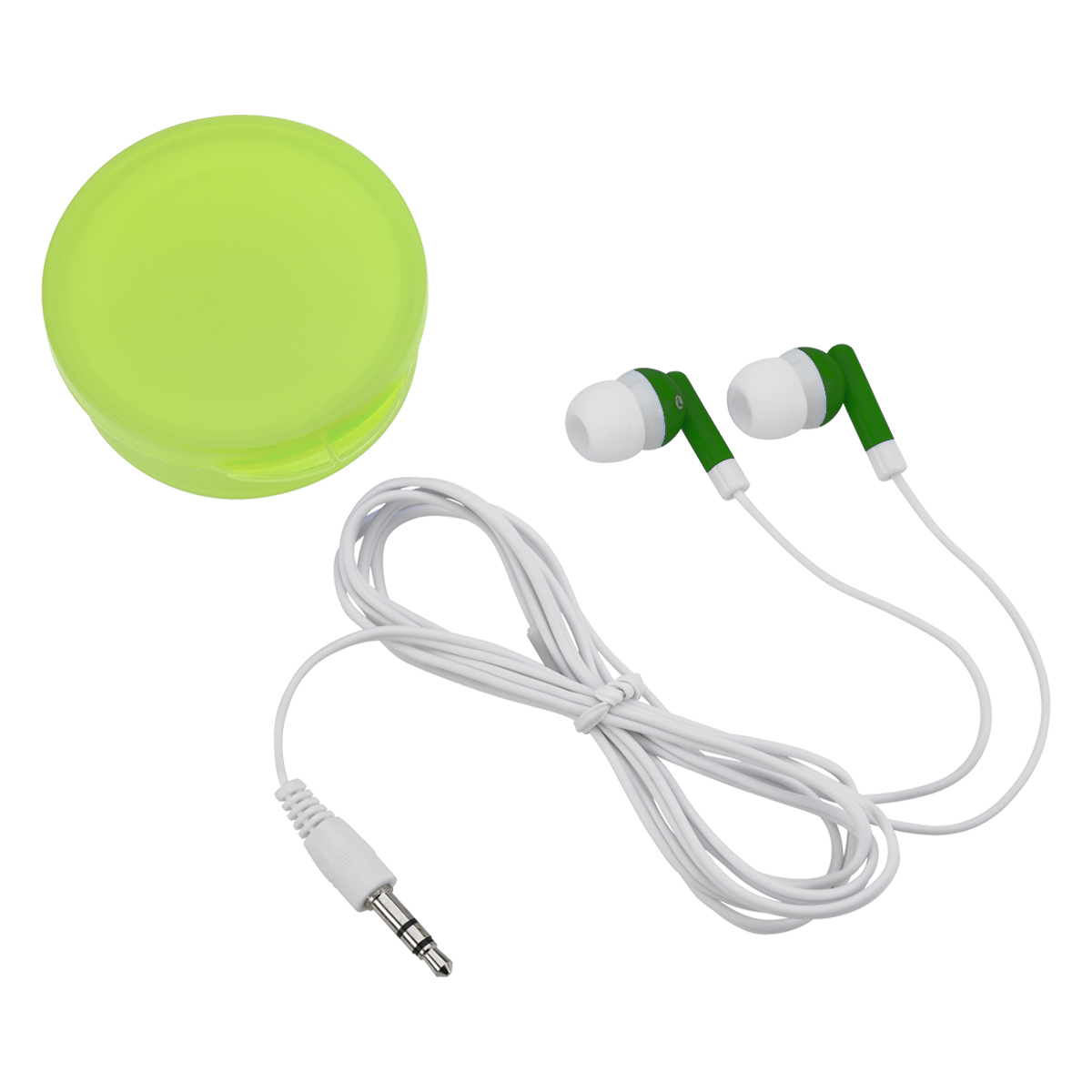 Picture of Earbuds In Round Plastic Case