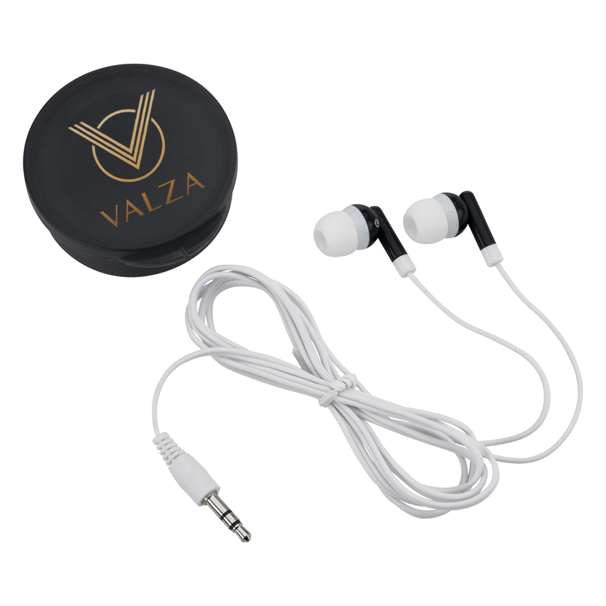 Picture of Earbuds In Round Plastic Case