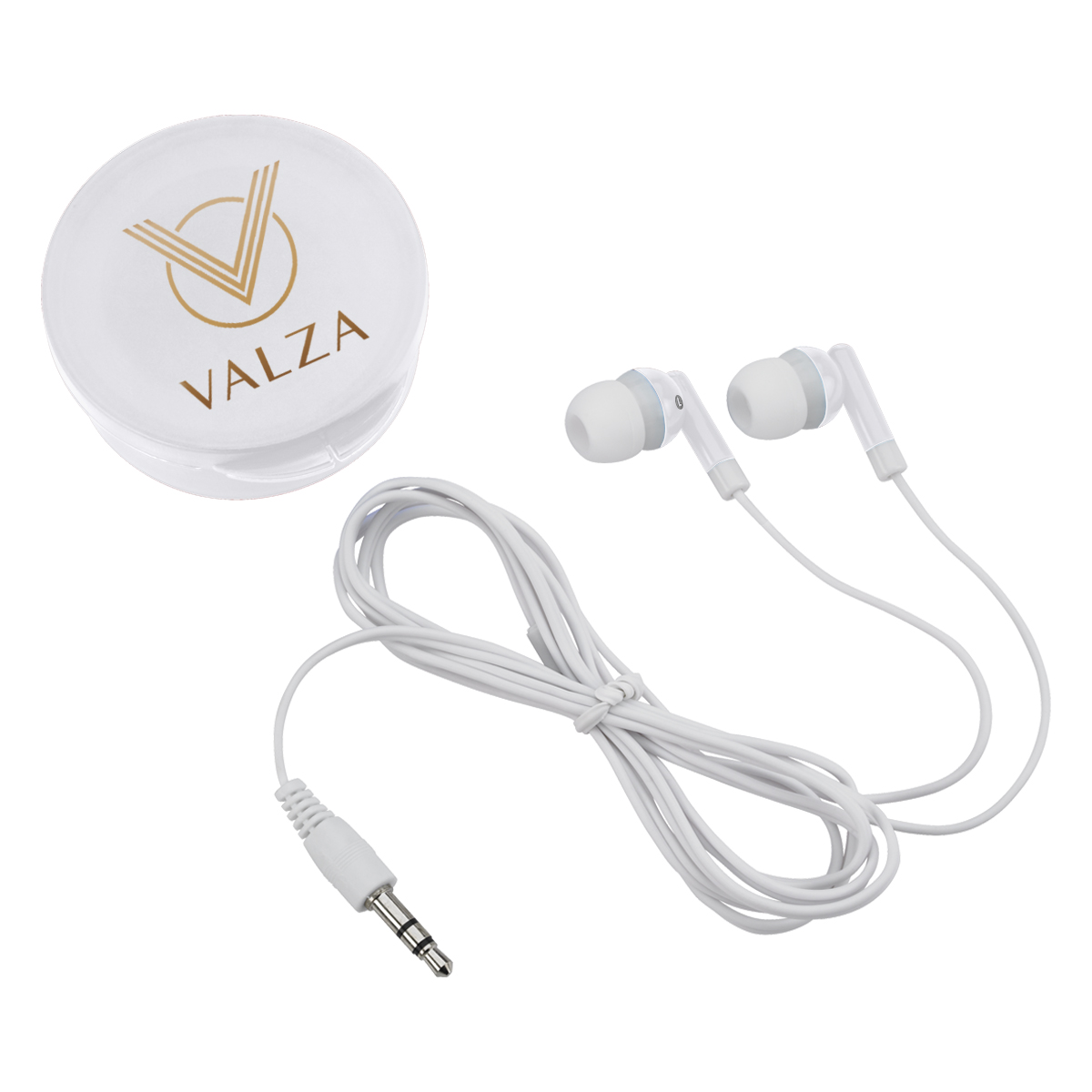 Picture of Earbuds In Round Plastic Case