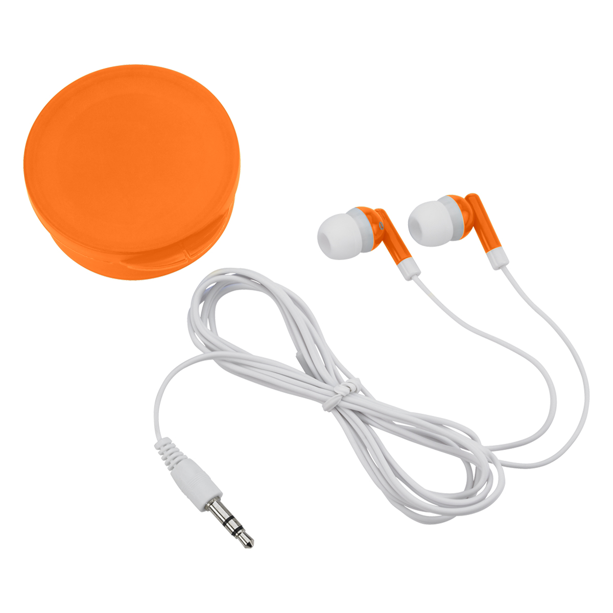 Picture of Earbuds In Round Plastic Case