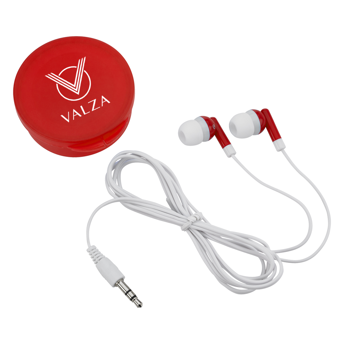 Picture of Earbuds In Round Plastic Case