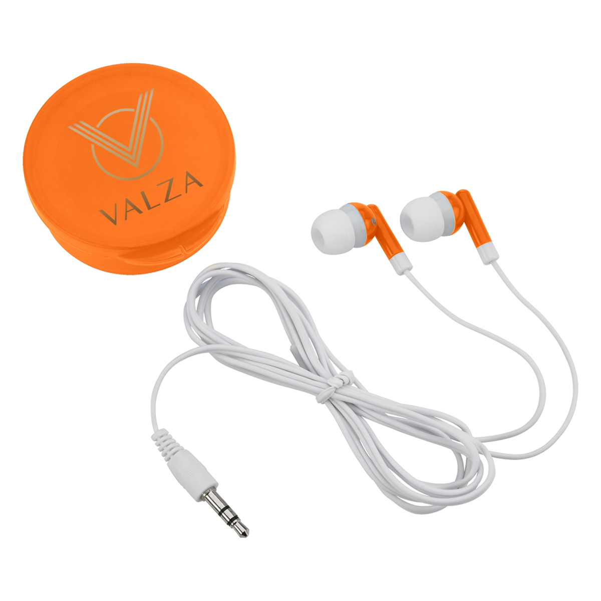 Picture of Earbuds In Round Plastic Case