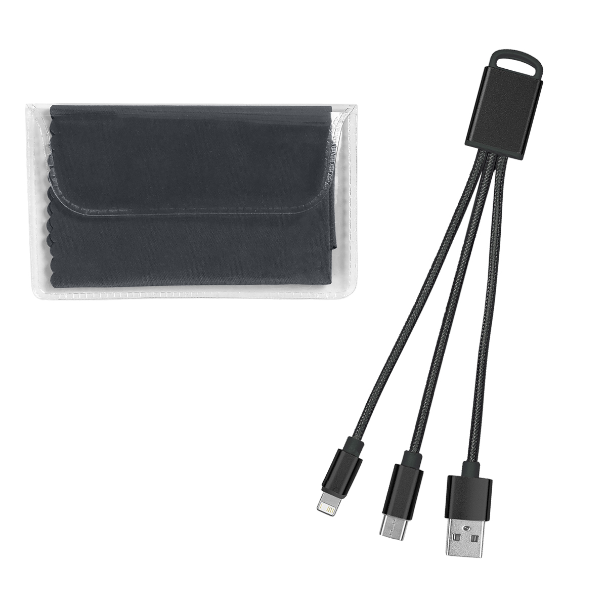 Picture of Braided Charging Buddy & Micro Fiber Cloth Set