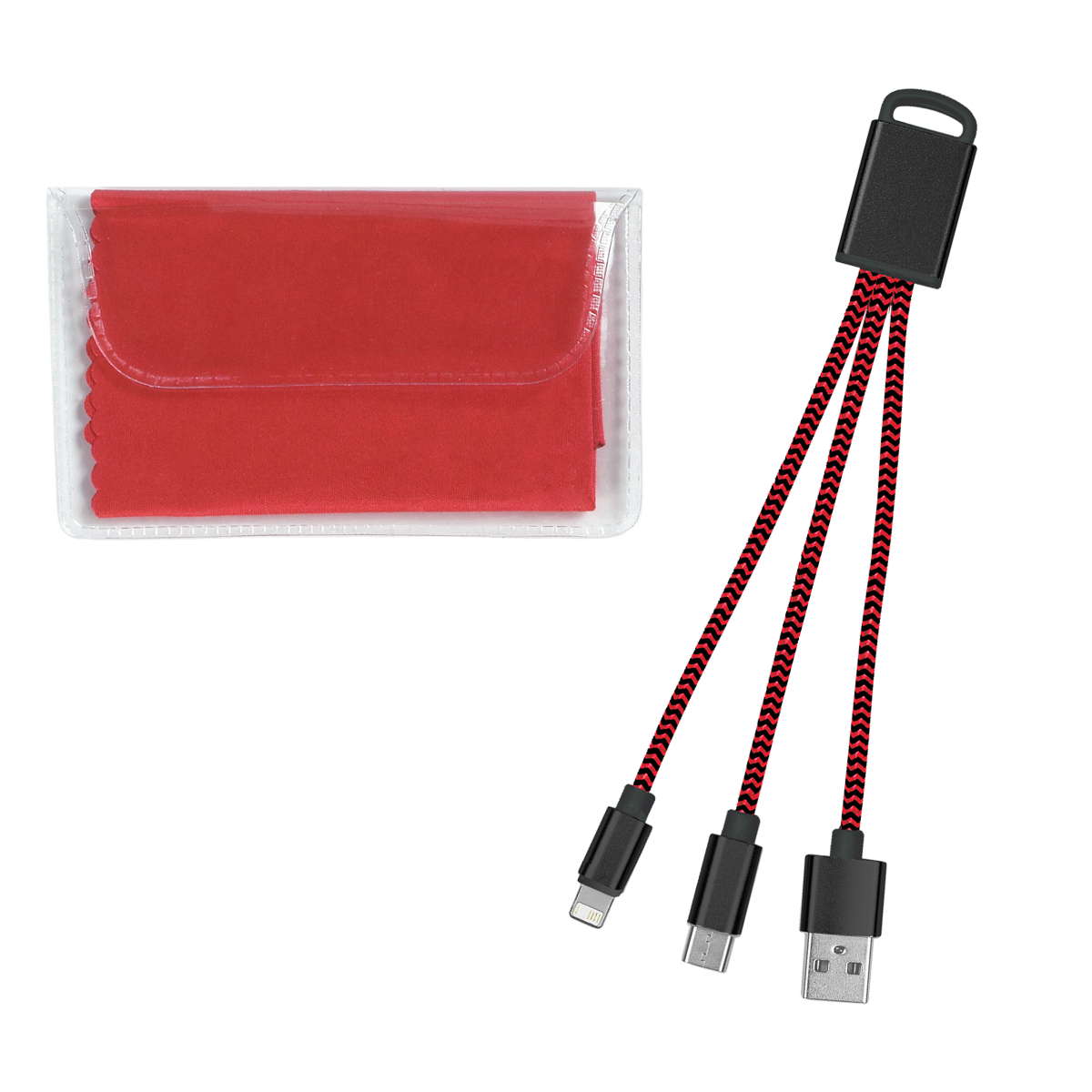 Picture of Braided Charging Buddy & Micro Fiber Cloth Set
