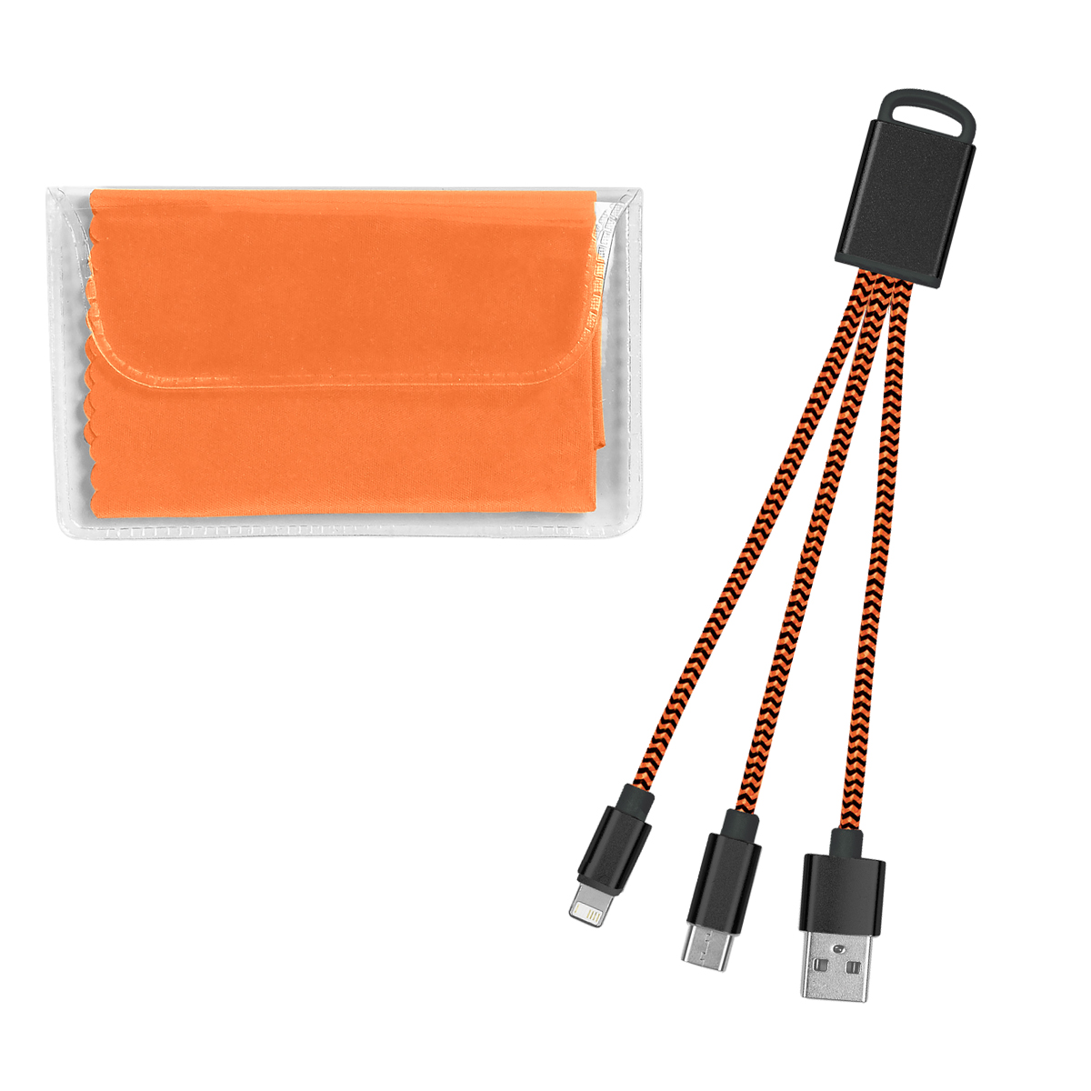 Picture of Braided Charging Buddy & Micro Fiber Cloth Set