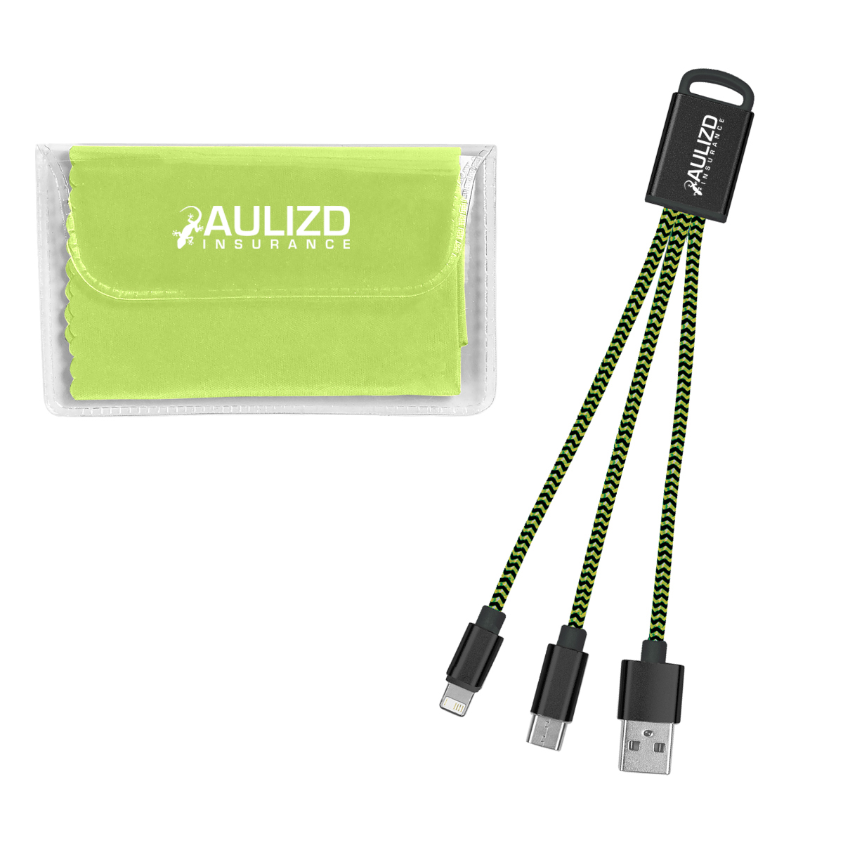 Picture of Braided Charging Buddy & Micro Fiber Cloth Set