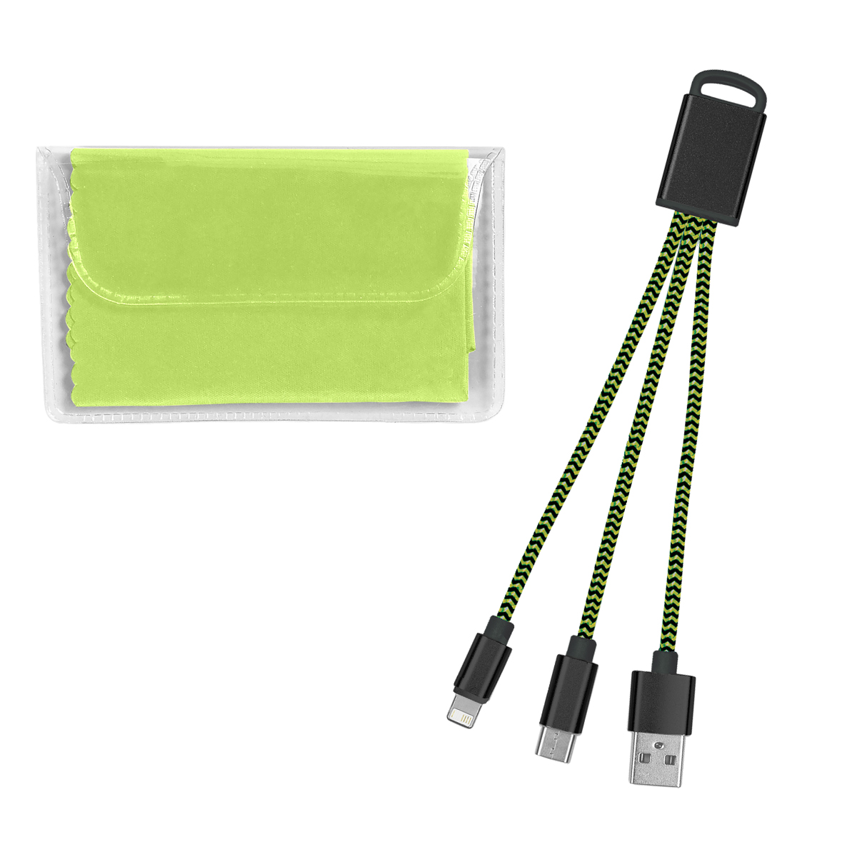 Picture of Braided Charging Buddy & Micro Fiber Cloth Set