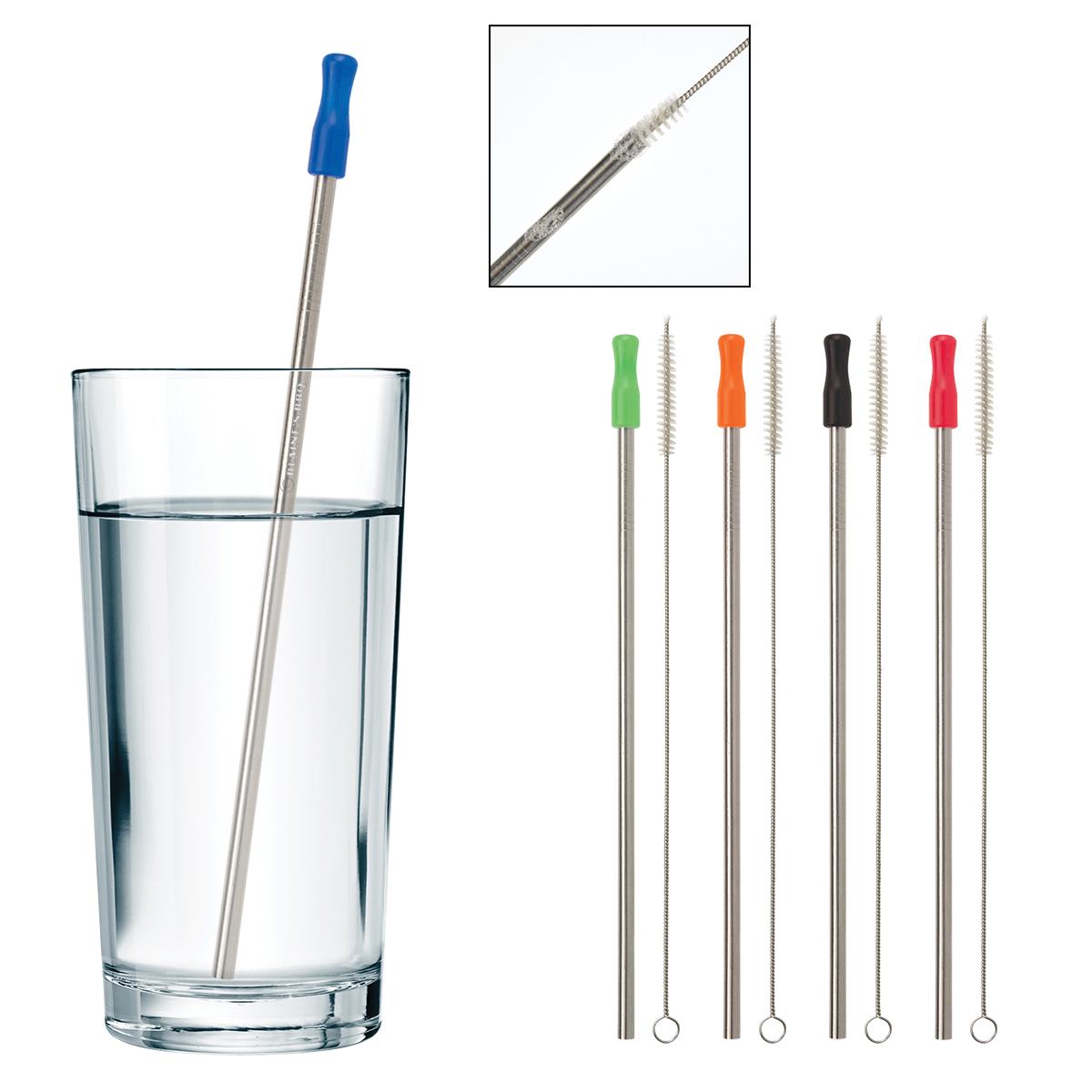 Picture of Stainless Steel Straw With Cleaning Brush