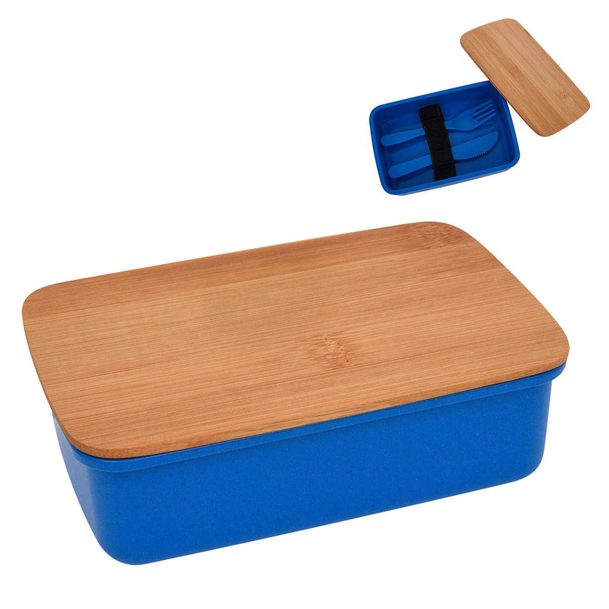 Picture of Wheat Lunch Set With Bamboo Lid