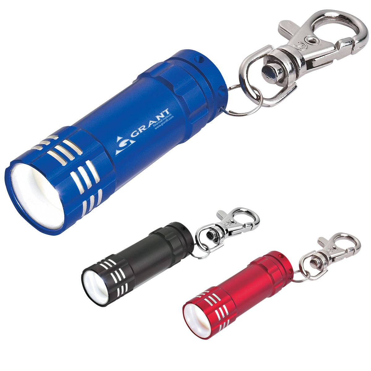 Picture of Mini Aluminum Led Flashlight With Key Clip