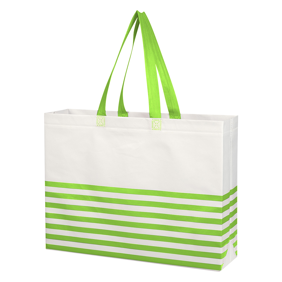 Picture of Non-woven Horizontal Stripe Tote Bag
