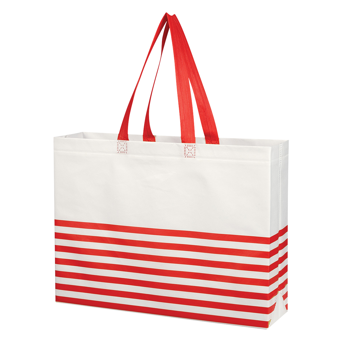 Picture of Non-woven Horizontal Stripe Tote Bag