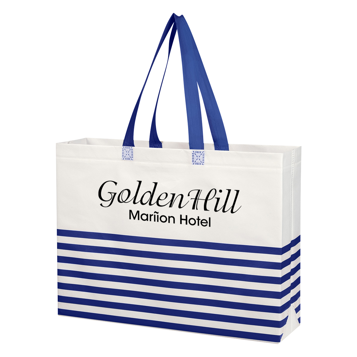 Picture of Non-woven Horizontal Stripe Tote Bag